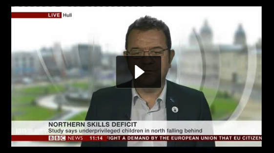 Principal Marc Doyle goes live on BBC News