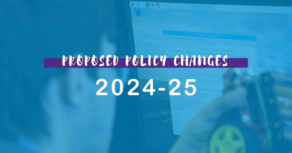 Admission Policy Changes for 2024-2025 Consultation